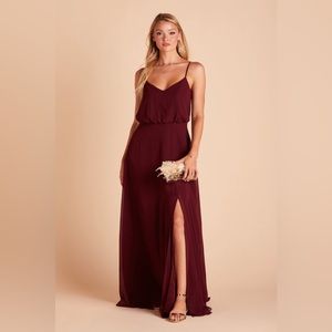 BIRDY GREY GWENNIE DRESS
CHIFFON COLOR CABERNET SIZE LARGE NWT